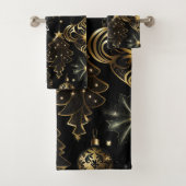 Silver en Gold Traditional Ornamenten Pattern Bad Handdoek (Insitu)