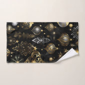 Silver en Gold Traditional Ornamenten Pattern Bad Handdoek (Handdoek)