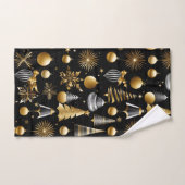 Silver en Gold vakantie Ornamenten Pattern Bad Handdoek (Handdoek)