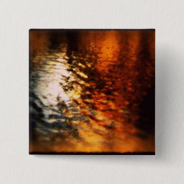 Silver en Gold Vierkante Button 5,1 Cm