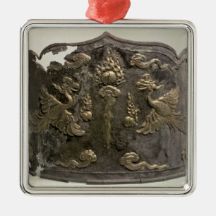 Silver en parcel gilt Imperial Crown Metalen Ornament