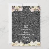 Silver en White African American Vrijgezellenfeest Kaart (Achterkant)