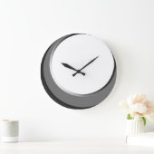 Silver en White Retro Modern Kitchen Wall Clock Grote Klok (Huis)