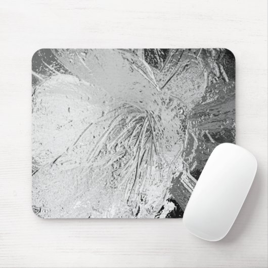 Silver Etched Cactus Flower Muismat (Met muis)