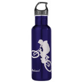 Silver Extreme Cyclist, persoonlijk Waterfles (Voorkant)