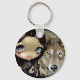 "Silver Eyed Wolf"-Sleutelhanger Sleutelhanger