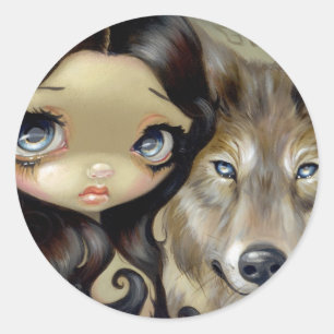 "Silver Eyed Wolf" Sticker