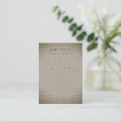 SILVER FABRIC FOLIE KAN TEXTURE EARRING DISPLAY VISITEKAARTJE (Staand voorkant)