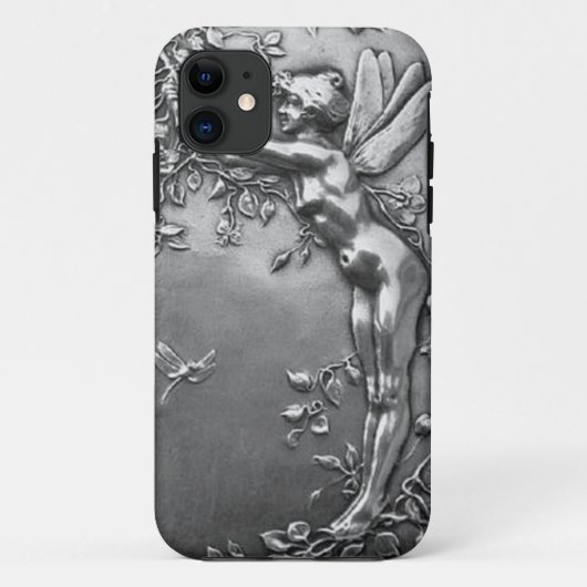 Silver Fairy Antiek Art Nouveau juwelen Case-Mate iPhone Case (Achterkant)