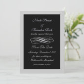 Silver Fairy Tale slaat de datum op Save The Date (Staand voorkant)