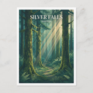 Silver Falls State Park Silverton Oregon Aandenken Briefkaart