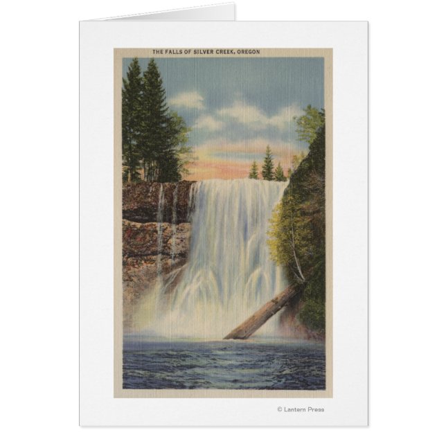 Silver Falls sur Silver Creek, Oregon View (Devant)