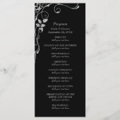 Silver Faux Diamond Programme de mariage frontalie (Devant)