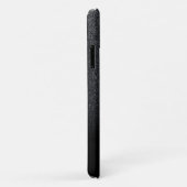 Silver Faux Lashes Black Glitter Ombre Case-Mate iPhone Case (Achterkant/rechts)