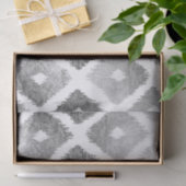 Silver faux leaf modern abstract geometrisch patro tissuepapier (Geschenk)