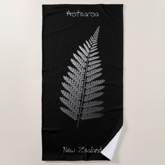 Silver Fern Beach Towel Strandlaken (Voorkant)
