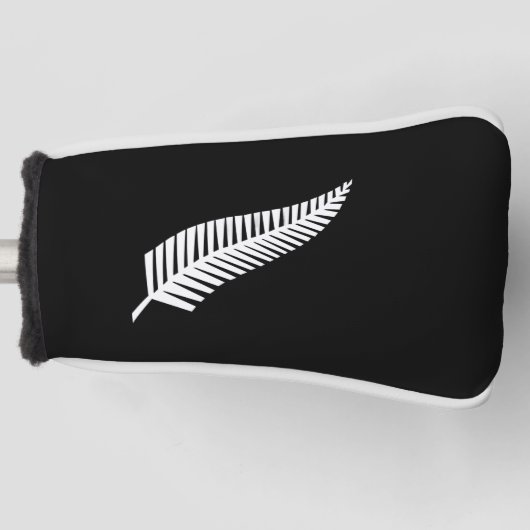 Silver fern flag (NZ) Golfheadcover (Voorkant)