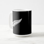 Silver fern flag (NZ) Koffiemok (Voorkant links)