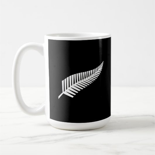 Silver fern flag (NZ) Koffiemok (Links)