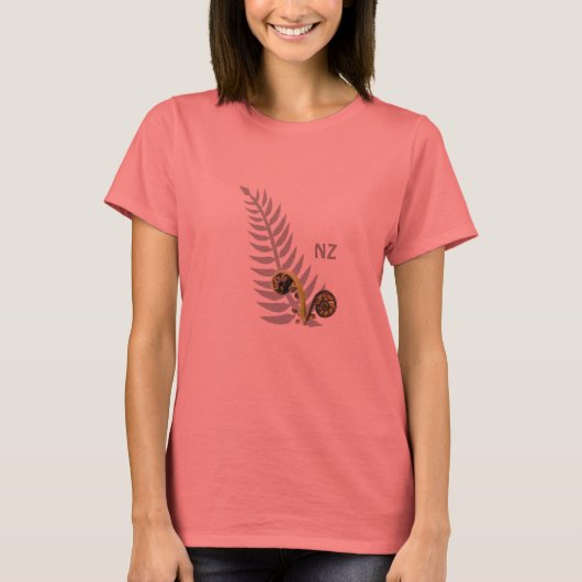 Silver Fern met Koru T-shirt (Voorkant)