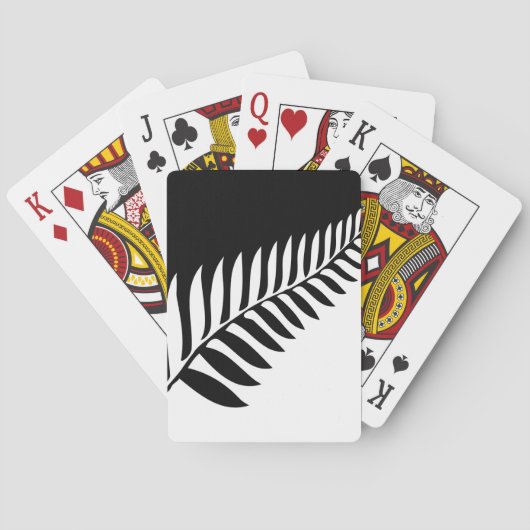 Silver Fern uit Nieuw-Zeeland Pokerkaarten (Achterkant)