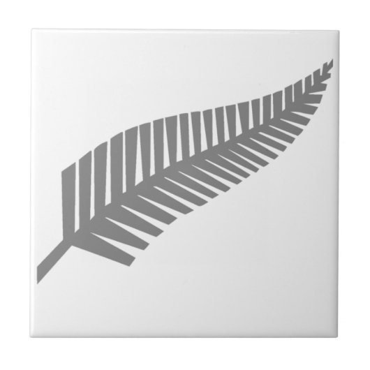 Silver Fern uit Nieuw-Zeeland Tegeltje (Voorkant)