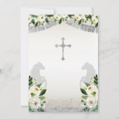 Silver Fiesta Boy Baptism Christening Kaart (Achterkant)