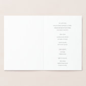 Silver Fil-reeks, menukaart Folie Kaarten (Binnen)