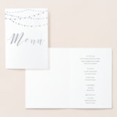 Silver Fil-reeks, menukaart Folie Kaarten (Display)