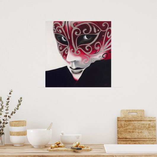 Silver Flair Mask Poster (Keuken)