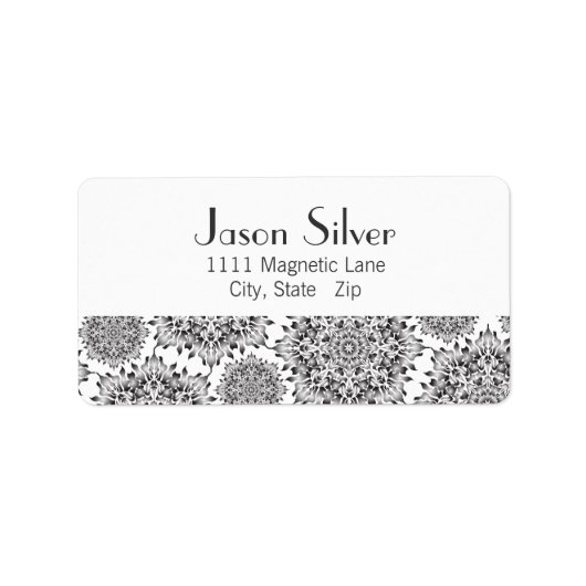 Silver Flame Adresetiketten Etiket (Voorkant)