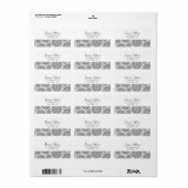 Silver Flame Adresetiketten Etiket (Full Sheet)