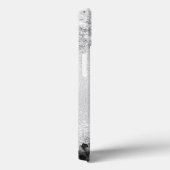 Silver florals elegant monogram Case-Mate iPhone case (Achterkant / Rechts)