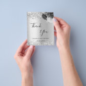 Silver Florals sparlement budget dank je kaart (Hand)