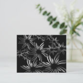 Silver Flowers Briefkaart (Staand voorkant)