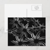 Silver Flowers Briefkaart (Voorkant / Achterkant)