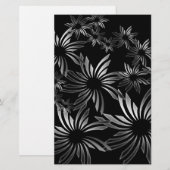 Silver Flowers Briefpapier (Voorkant / Achterkant)
