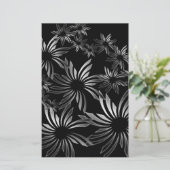 Silver Flowers Briefpapier (Staand voorkant)