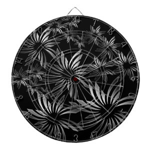 Silver Flowers Dartbord