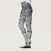 Silver Flowers Leggings (Links)