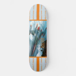 Silver Flyer Skateboard Deck 7/8 inch