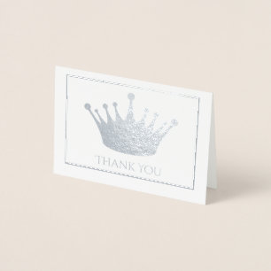 Silver Foil Crown minikaart Folie Kaarten