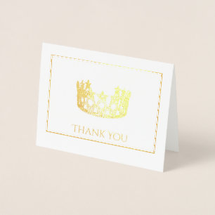 Silver Foil Crown Note Kaart
