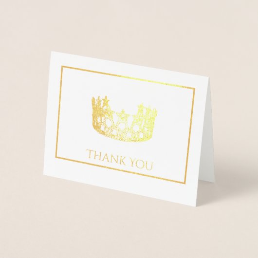 Silver Foil Crown Note Kaart (Voorkant)