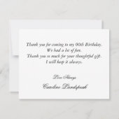 Silver Foil Gold & Light Blue Zebra Print Verjaard Bedankkaart (Achterkant)