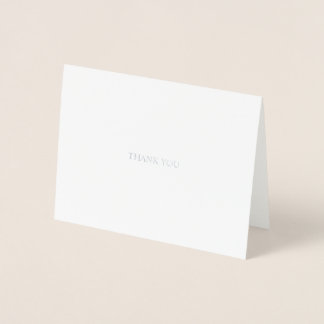 Silver Foil Hartelijk dank | Weddenschap | Opmerki Folie Kaarten
