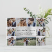 Silver Foil huwelijkskoninklijke aankondiging (Staand voorkant)