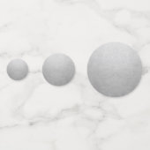 Silver Foil look - Aangepast groot Confetti (Voorkanten)