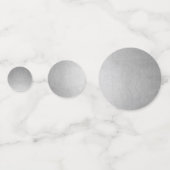 Silver Foil look - Aangepast groot Confetti (Achterkanten)