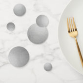 Silver Foil look - Aangepast groot Confetti (Groep)